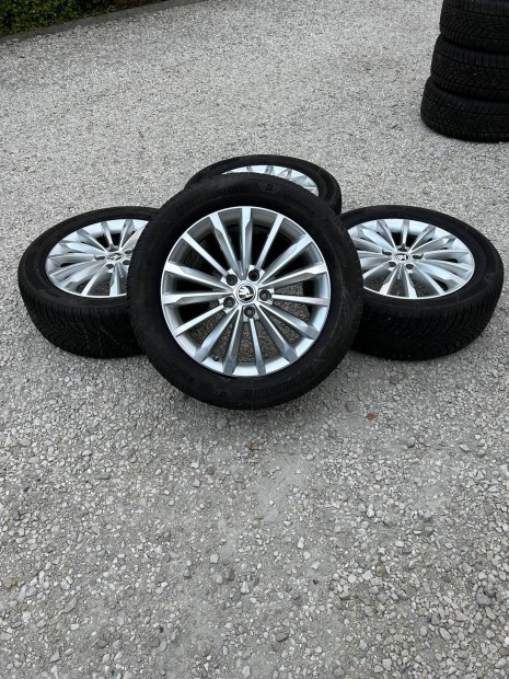 Elad 5x112 r18 Skoda Kodiaq Trinity alufelni szett tli gumival!