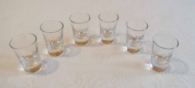 Eladó 6 Darabos Újszerű Győri Vilmoskörte Pálinkás / Feles Pohár Szett