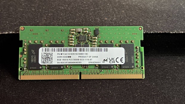 Elad 8GB DDR5 Sodimm memria modulok