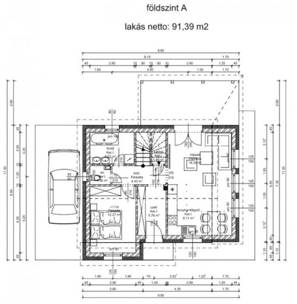 Elad 90 nm-es hz Bezenye