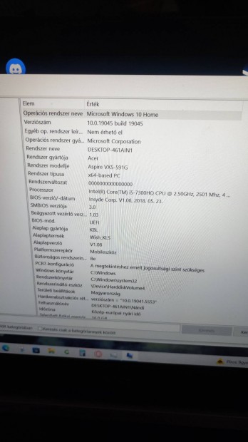 Eladó Acer Aspire Vx 15 gamer laptop