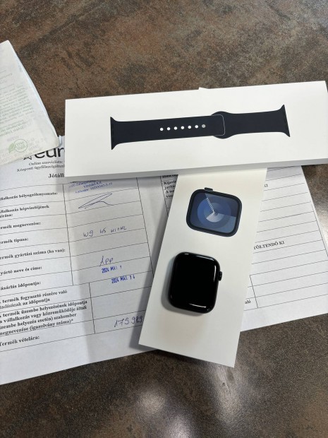 Elad Apple Watch series 9 GPS fekete garancilis