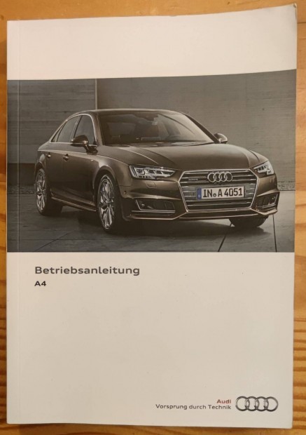 Eladó Audi gyári német kezelési használati útmutató 2015 A4 Avant