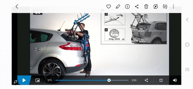 Elad� B'twin 320 ker�kp�rsz�ll�t� h�ts� ajt�ra (3db ker�p�rra)