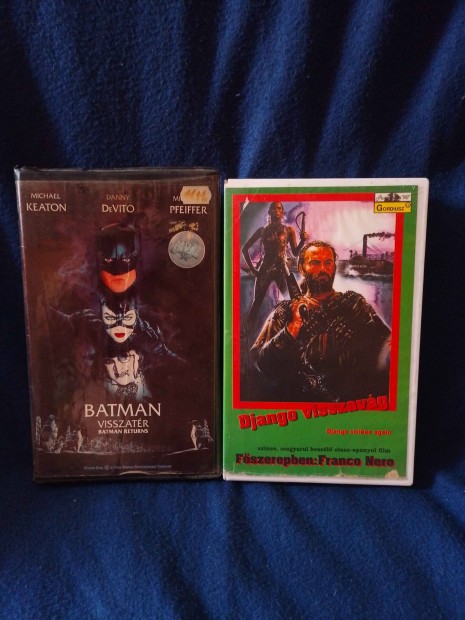 Elad Batman visszatr s Django visszavg VHS kazettk