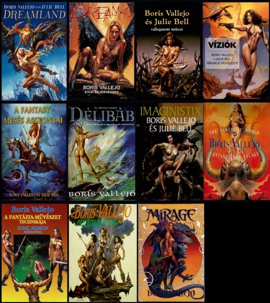 Elad Boris Vallejo fantasy albumok