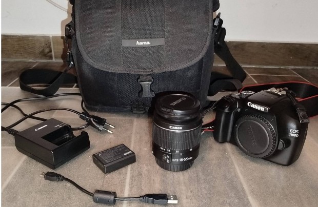 Eladó Canon EOS 1100D DSLR szett kezdőknek, tanuláshoz ideális!