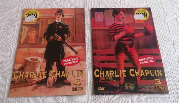 Elad Charlie Chaplin 3. s 4. DVD / Burleszk / Nmafilm / Vgjtk