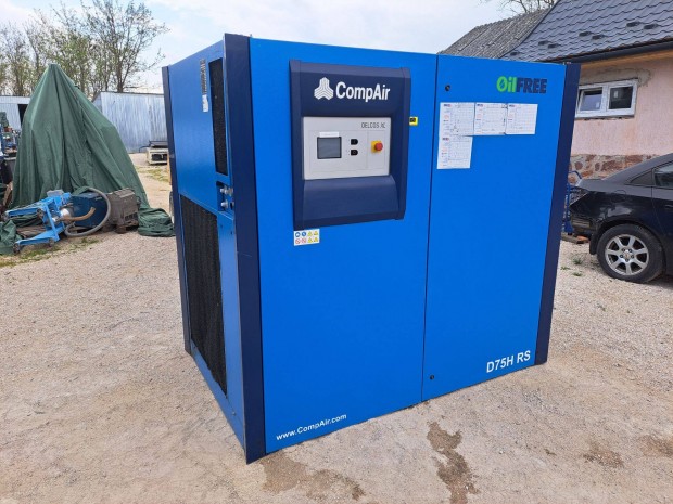 Eladó Compair D75H-RS-10A csavarkompresszor 75Kw 10 Bar 2016