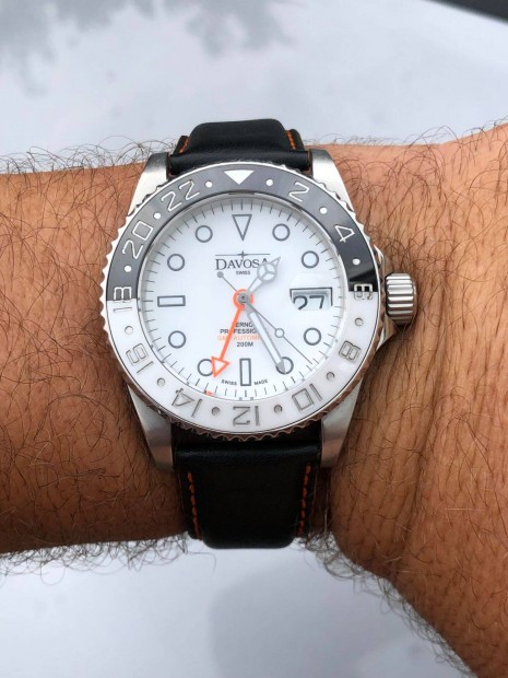 Elad Davosa Ternos Diver GMT White Limited 500 karra