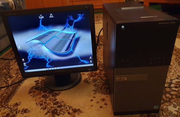 Eladó Dell pc,i5 cpu,12Gb ram,SSD,HDD,win10. +monitor
