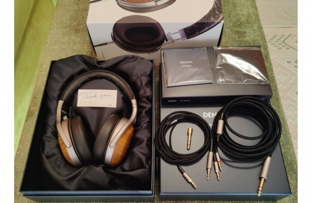 Eladó Denon AH-D9200 fejhallgató, gyári kábelekkel