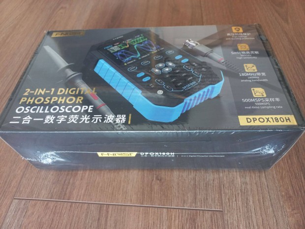Eladó Digitális oszcilloszkóp 2 csatornás 180 Mhz, új, Frnsi, Dpox180H