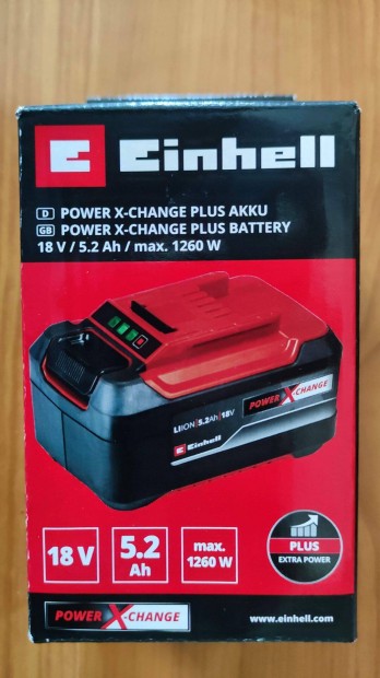 Elad Einhell Power X-Change Akkumultor, 18 V, 5,2 Ah