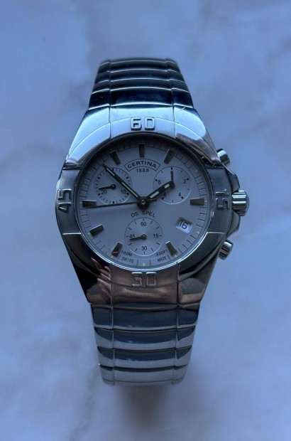 Elad Frfi eredeti Certina DS Spel chronograph svjci karra  