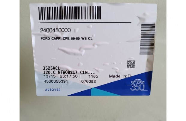 Eladó Ford capri szélvédő