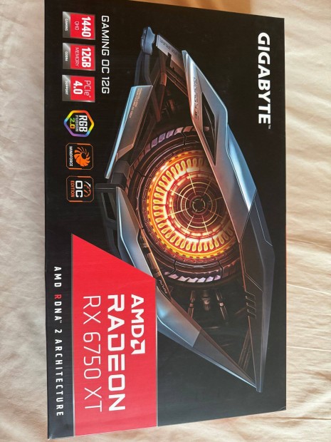 Elad Gigabyte Radeon RX 6750 XT Gaming OC 12G videokrtya (GV-R675Xtg