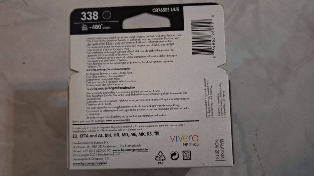 Eladó HP338 eredeti fekete patron
