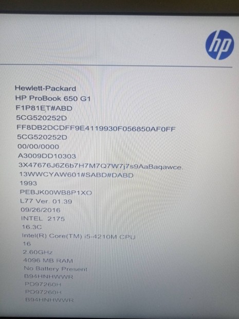 Elad HP i5 4 genercis laptop 
