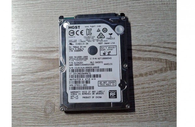 Elad Hitachi HGST 2.5 1 TB 8 MB Cache 5400rpm