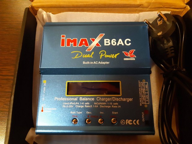 Eladó Imax B6 beépített tápos Rc lipo töltő kompletten mindennel