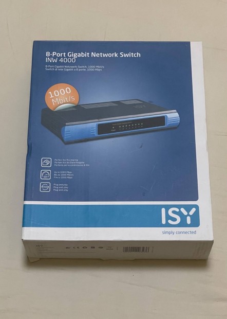 Elad Isy Inw 4000 8 portos gigabit switch