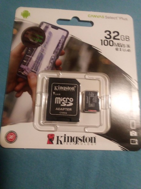 Eladó Kingston 32Gb Memóriakártya adaptereel