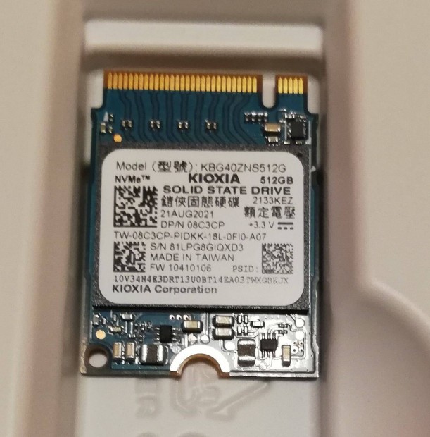 Elad Kioxia (Toshiba) 512GB M.2 Pcie Nvme SSD (Kbg40Zns512G)