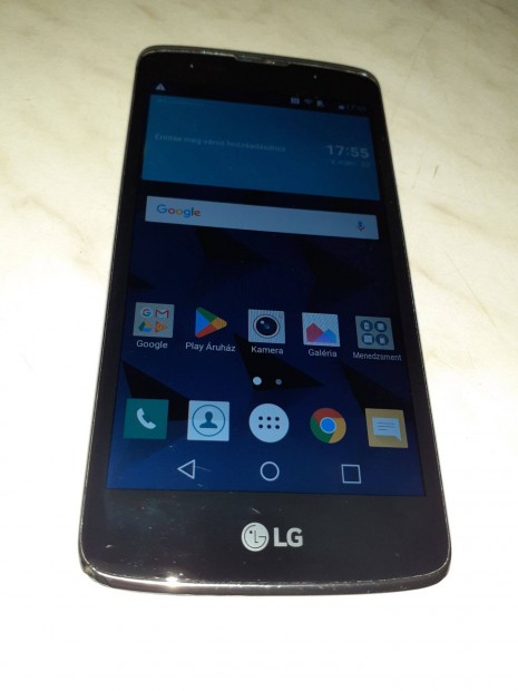 Elad� Lg K8 Lte 4G K�pes Fekete F�getlen Hib�tlan Sz�p �lapot� M�k�dik