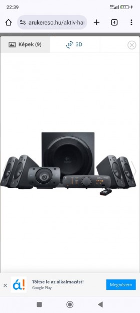 Eladó Logitech z906 5.1