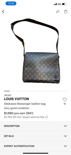 Elad Louis Vuitton laptop tska hibtlan llapotban