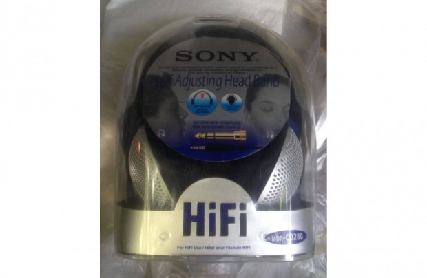 Elad MDR-CD280 Sony Sztere fejhallgat, ezst sznben!
