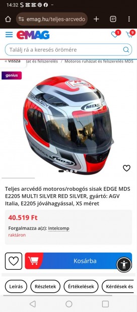 Elad MDS Motoros robog sisak jszer llapotban 