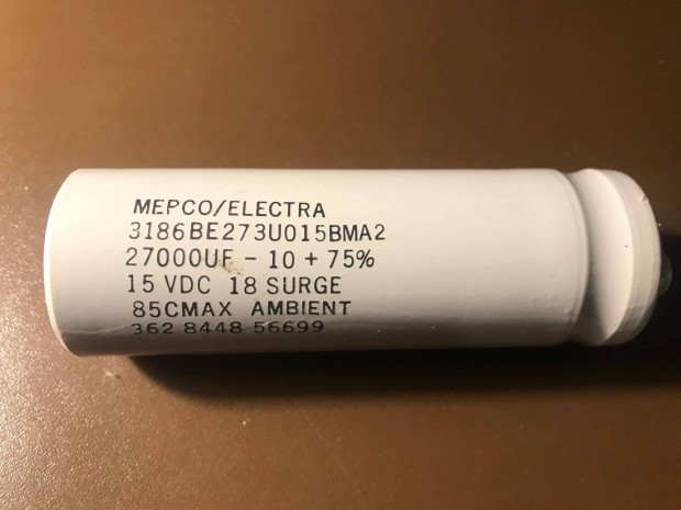 Elad Mepco/Electra 27000uF 15VDC kondenztor
