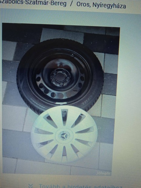 Elad Mercdes B,C, cabri 16" tlikerk /Tpms/