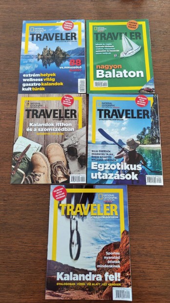 Elad National Geographic Traveler magazinok - 5 db
