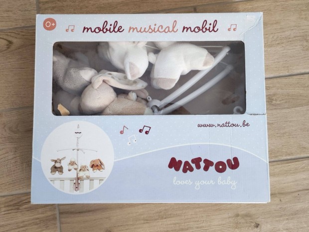 Eladó Nattou zenélő babaforgó plüss figurákkal