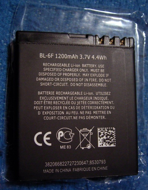 Elad Nokia BL-6F s BL-4C tpus akkumultorok, jak