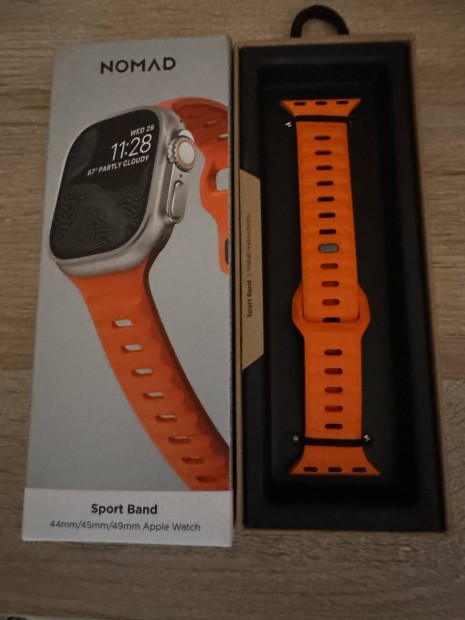Elad Nomad Apple watch ultra szj ultra orange sznben. 