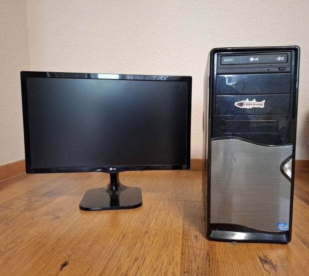 Eladó PC 22" Lg monitorral