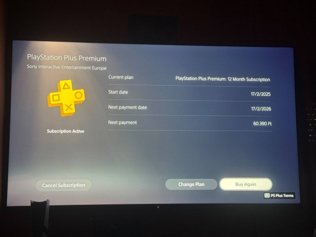 Eladó PSN fiók 10 hónap PS Plus Premium előfizetéssel