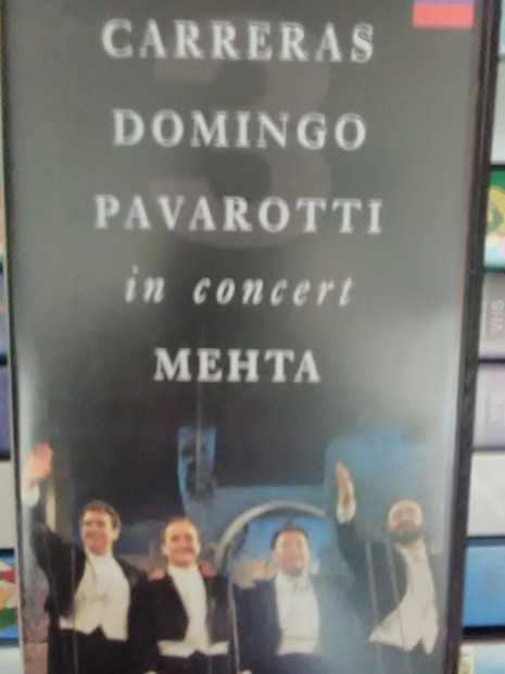 Elad Pavarotti in concert Mehta gyri VHS kazetta