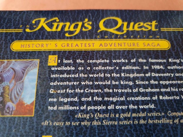 Elad Pc games cd Kings Quest 1-7.-ig 3 lemezes