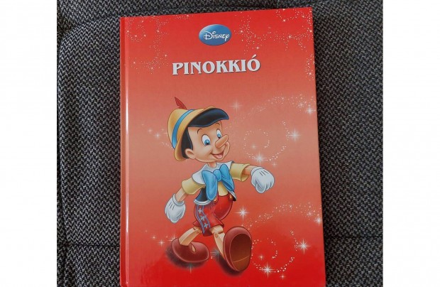 Elad Pinokki piros Disney meseknyv