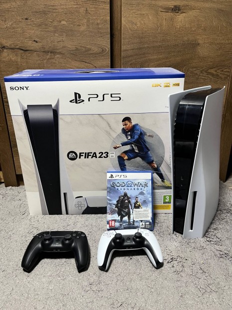 Eladó Playstation 5 (lemezes verzió) 2 kontrollerrel + 1 játék