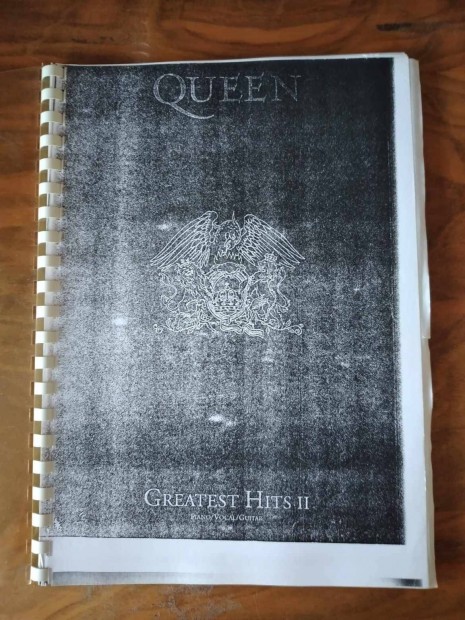 Eladó Queen : Greatest Hits II. ének/piano/gitárakkord kíséret kotta