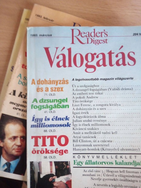 Elad Reader's Digest vlogats gyjtemny 1992 tl.5 v