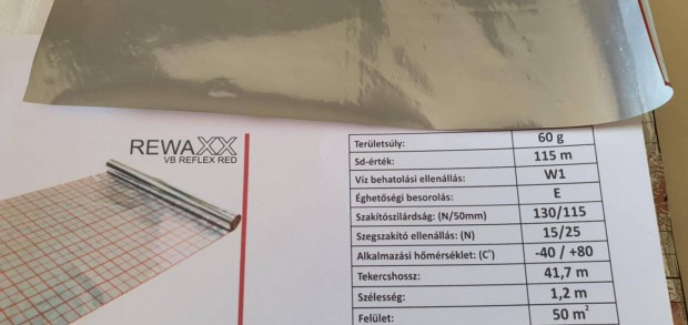 Eladó Rewaxx VB Reflex RED 3-rétegű hőtükrös belső oldali párafékező