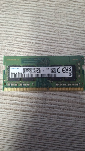 Eladó Samsung 8 GB 3200 Mhz So-Dimm Laptop Memória