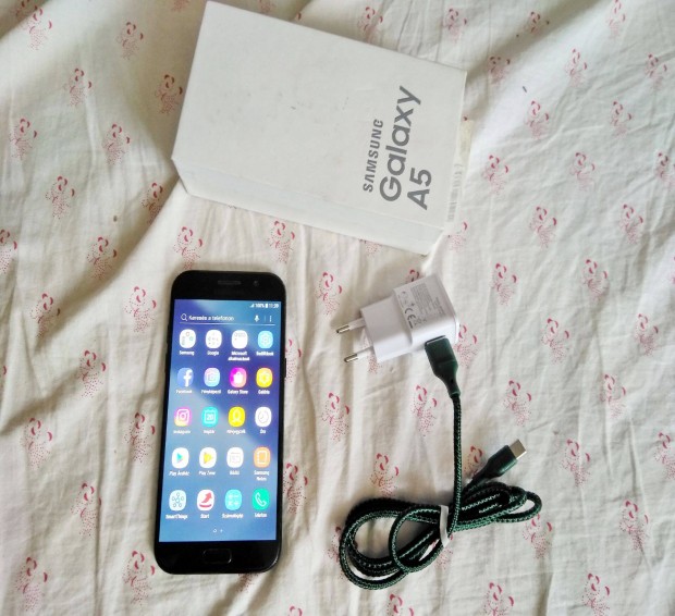 Elad Samsung A5 Fggetlen 3/32 GB telefon Doboz+tartozkokkal